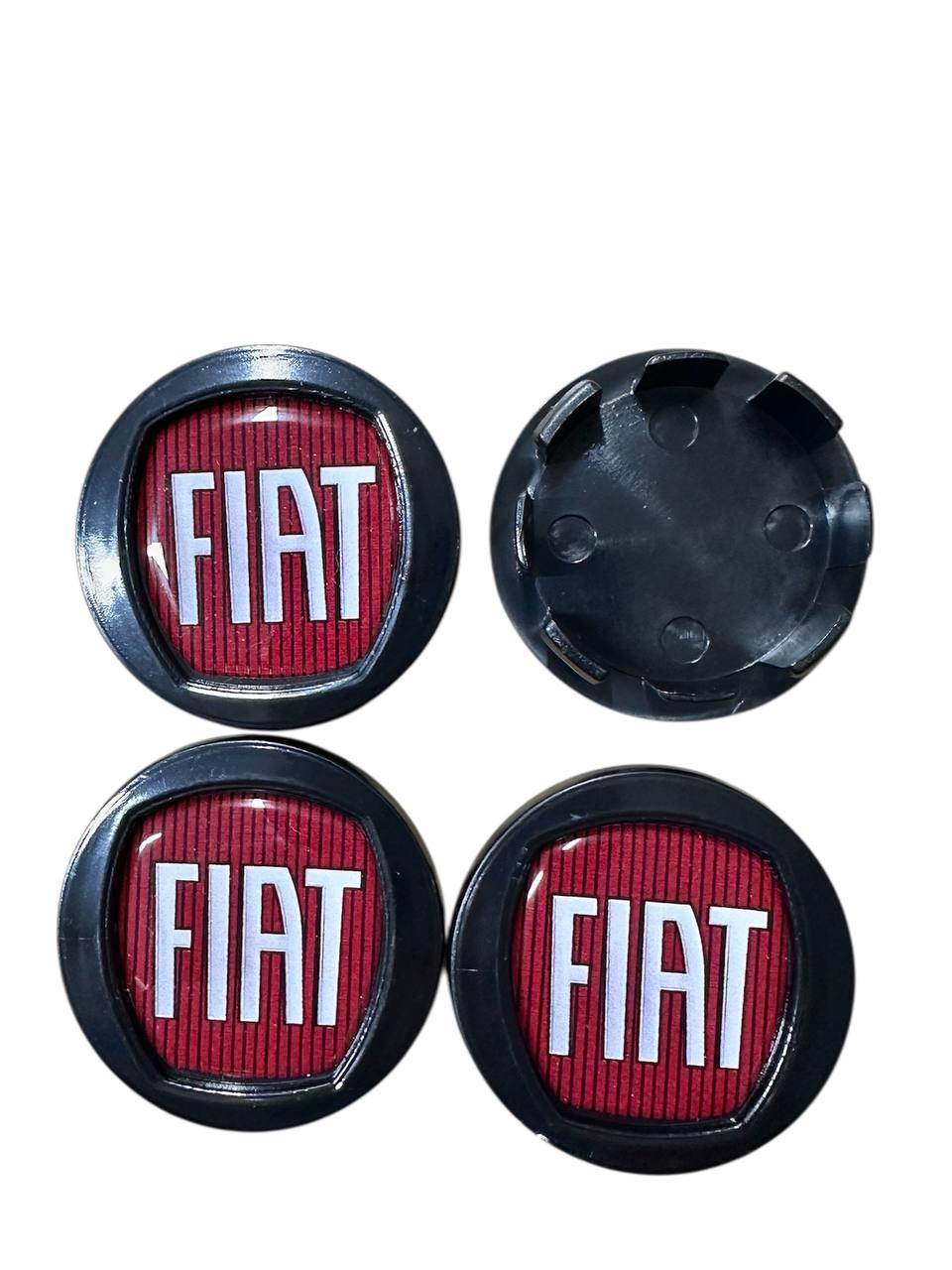 Ковпачки на диски, заглушки на диски Fiat 49 мм / 45 мм Бордові силіконові