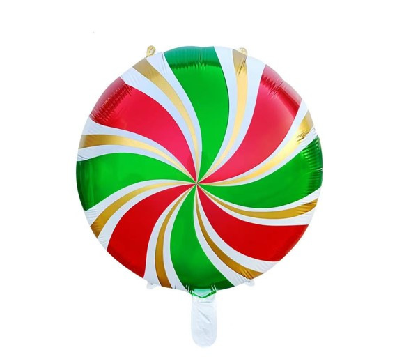 Куля фольгована круглий Льодяник кольоровий (Китай)