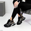 Круті зимові чорні сірі молодіжні кросівки на потовщеній підошві, фото 7