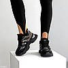 Круті зимові чорні сірі молодіжні кросівки на потовщеній підошві, фото 8