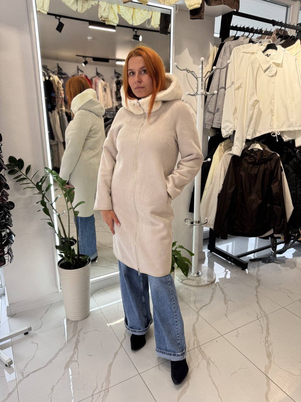 Жіноча дублянка двохсторння., фото 1