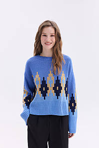 Джемпер "Аліса" (синій,блакитний)