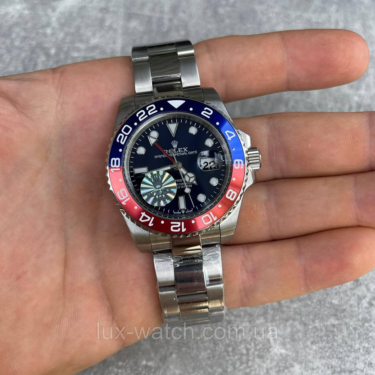 Годинник Чоловічий R 0 L E X GMT-Master II Pepsi, фото 1