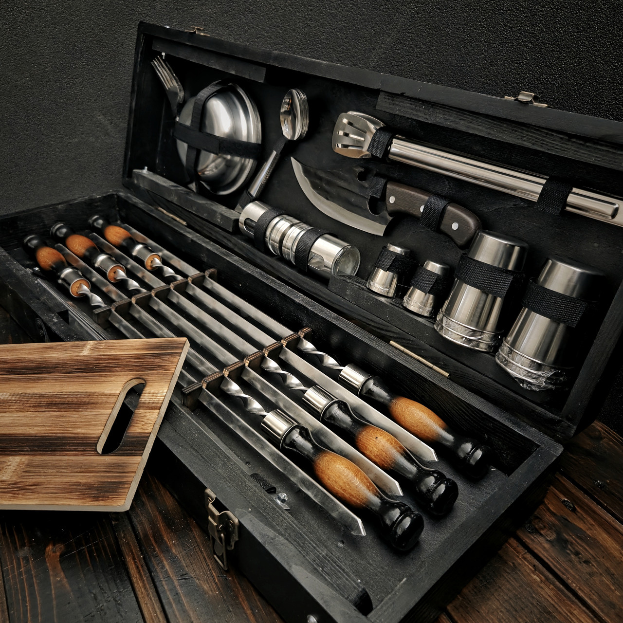 Набір шампурів в кейсі-столику "Кемпінг Люкс", фото 1