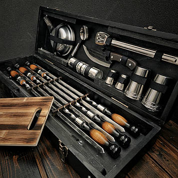 Набір шампурів в кейсі-столику "Кемпінг Люкс"