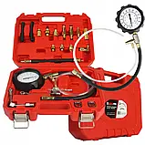 Набір для вимірювання тиску палива та масла Mar-Pol M57674, 0–10 бар, 21 елемент, кейс, фото 3