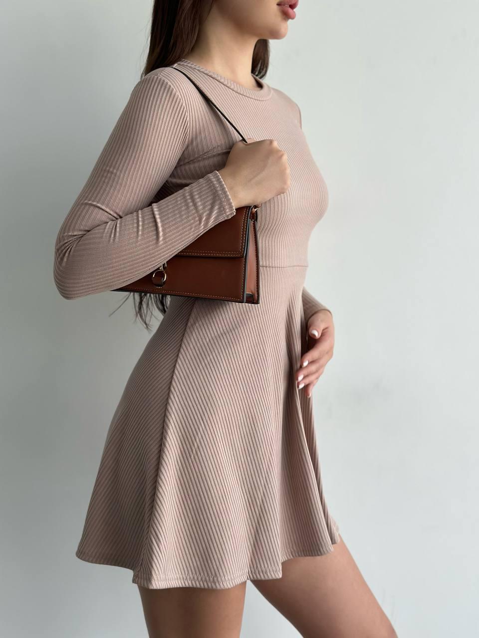 Сукня дзвіночок Модель: 824-1373 Колір: бежевий, фото 1