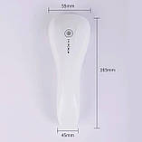 Біла портативна лампа LSQ3 ( 5 Вт.) на акумуляторі та з USB для прихвату гелевих тіпс та верхніх форм, фото 3