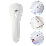 Біла портативна лампа LSQ3 ( 5 Вт.) на акумуляторі та з USB для прихвату гелевих тіпс та верхніх форм, фото 4