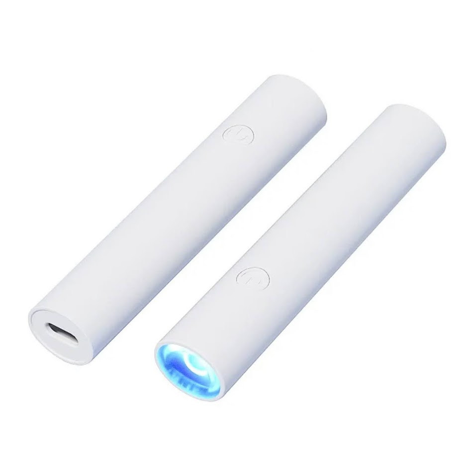 Біла лампа (ліхтарик) Mini 803 для декору та гелевих типів на USB та акумуляторі, 3 Вт, фото 1