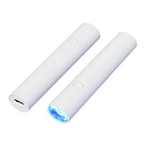 Біла лампа (ліхтарик) Mini 803 для декору та гелевих типів на USB та акумуляторі, 3 Вт