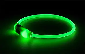 Happet нашийник (USB) світловий для собак 40 см (зелений)