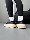 Уггі чоловічі чорно-білі зимові UGG Tasman Weather Hybrid Black Birch (19291), фото 5
