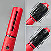Фен щітка для волосся 3 насадки, від мережі, V-489, Червоний / Стайлер для укладання волосся / Фен браш, фото 7