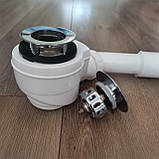 Сифон для ванни з прихованим переливом, хром, HC26-IOFS-95-CB, фото 4