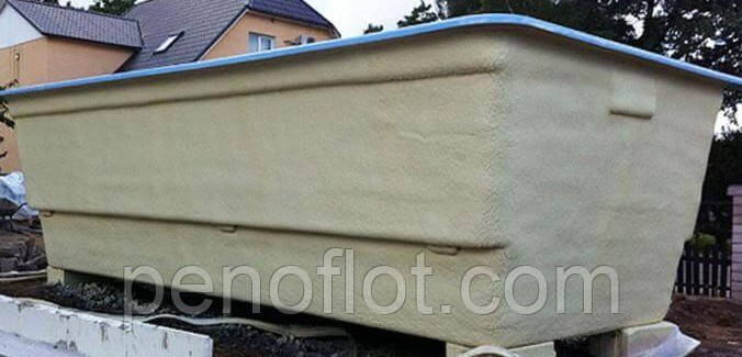 Гідроізоляція та теплоізоляція басейну пінополіуретаном.