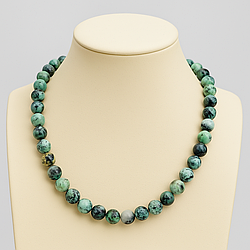 Варісцит натуральний Ø10 намисто, 0607ОВ