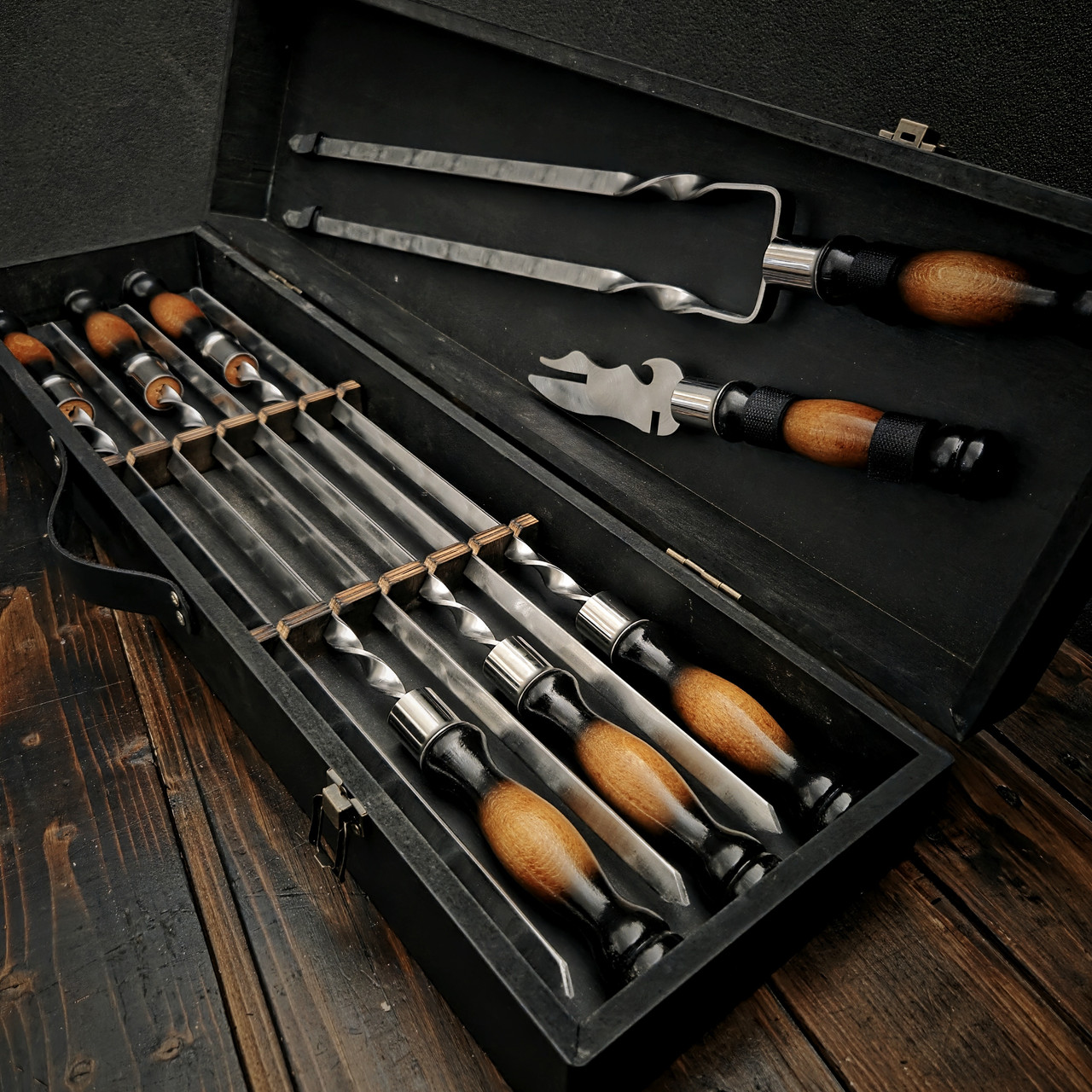 Набір шампурів в кейсі "Мінімал Люкс", фото 1