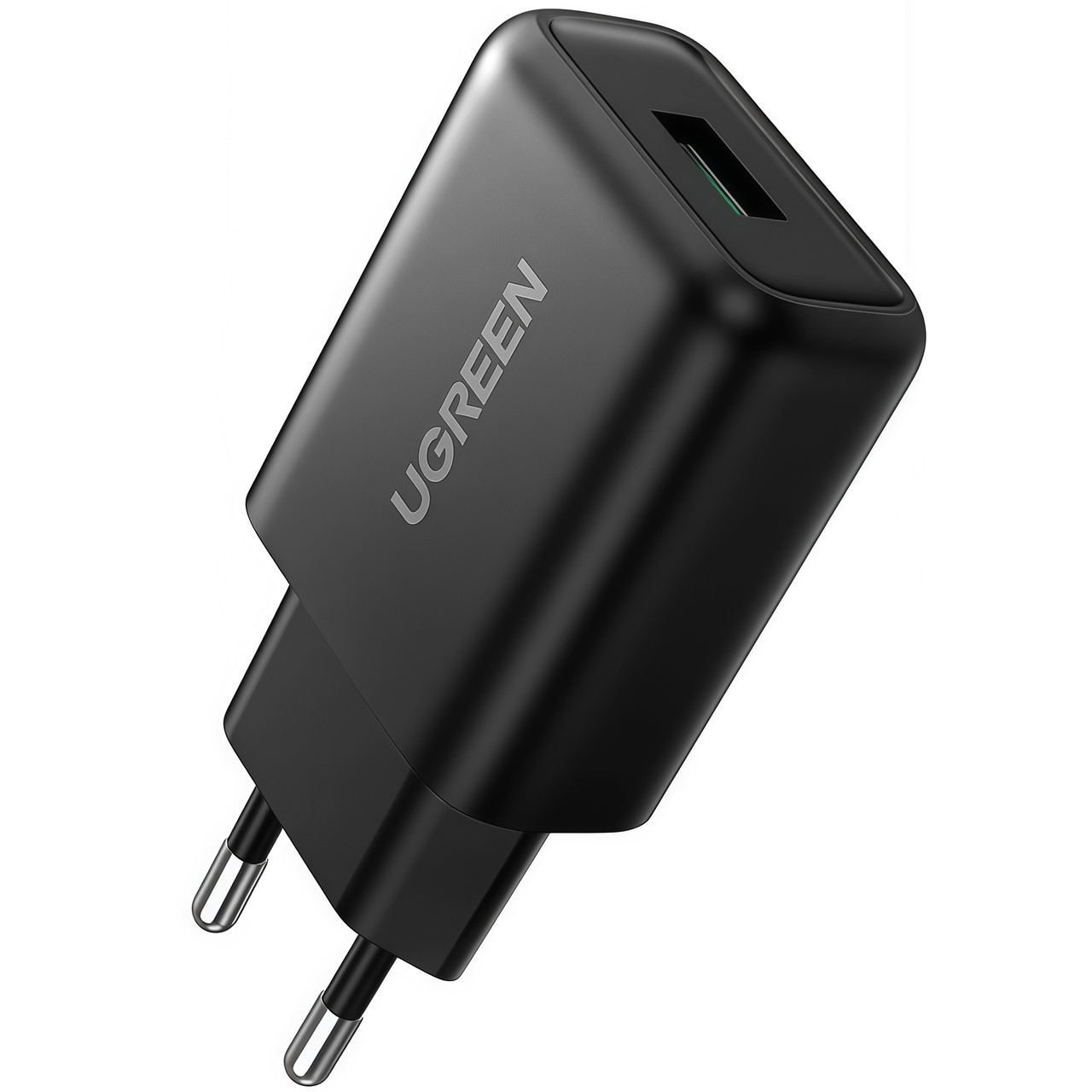 Мережевий зарядний пристрій на 18 Вт UGREEN CD122 USB Fast Charger (USB-A, QC3.0, 18W). Black