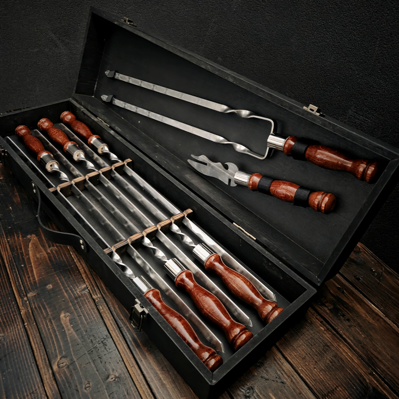 Набір шампурів в кейсі "Мінімал Cherry", фото 1