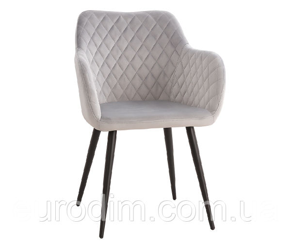 Стілець Арно м'який сіра тканина