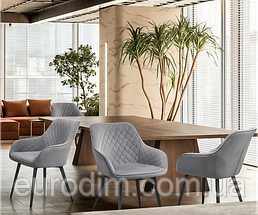 Стілець Арно м'який сіра тканина, фото 4