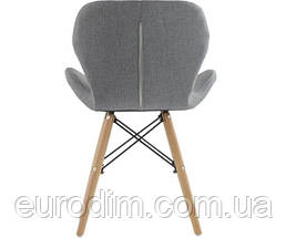 Стілець Стар м'який сіра тканина, фото 3