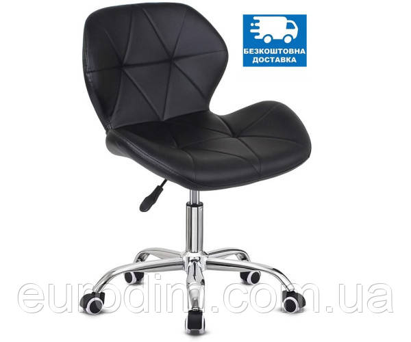 Крісло Стар Нью на колесах чорне