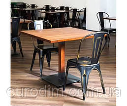 Стілець Толікс V металевий чорний вінтаж, фото 5