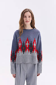 Джемпер "Аліса" (джинс,сірий)