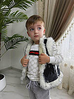 Гарна тепла дитяча жилетка з овечої вовни різні розміри