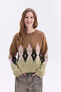 Джемпер "Аліса" (коричневий,оливка)