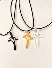 Підвіска (кулон) "Хрестик з сердечком"