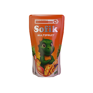Напій соковий негазований Sofik "MULTIFRUIT" зі смаком манго 200мл