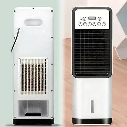 Мобільний портативний повітряний охолоджувач Germatic Air Max Pro 2в1 80 W зі зволоженням, очищенням повітря й пультом, 220 В, фото 1