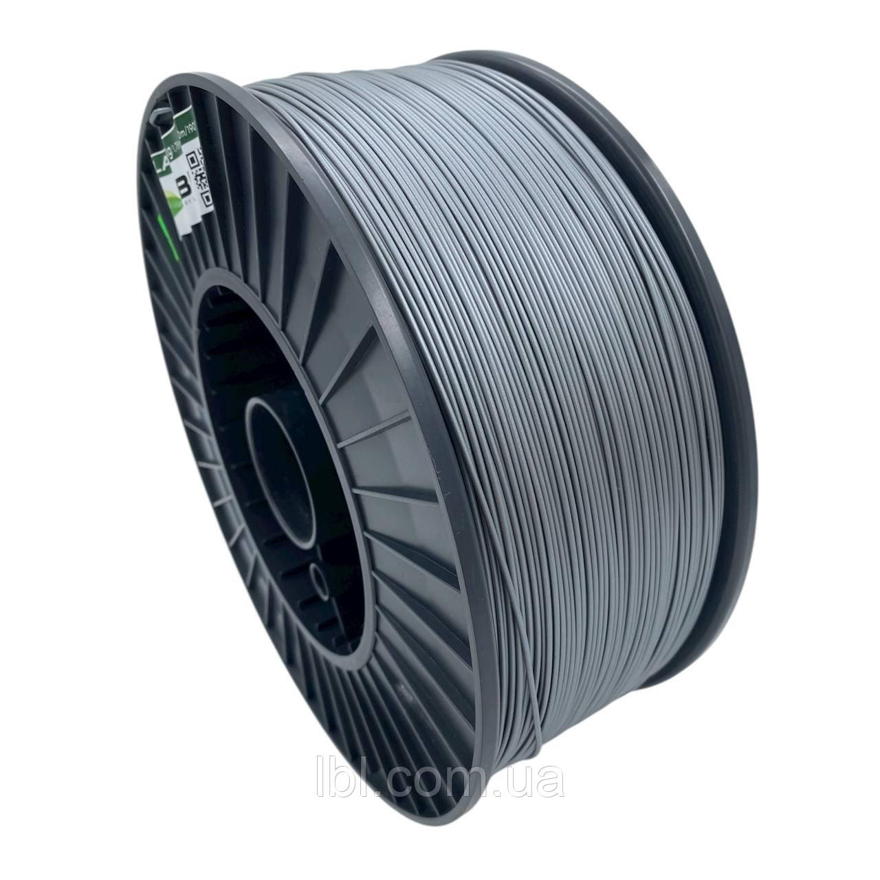 PLA пластик Срібний для 3D принтера 3.0 кг / 960 м / 1.75 мм, фото 1