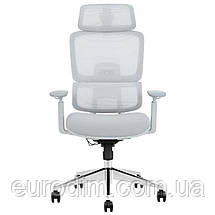 Крісло поворотне WALTER сіра тканина/алюміній, фото 2