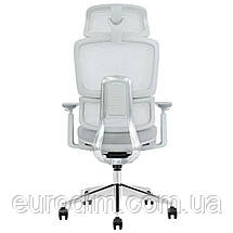 Крісло поворотне WALTER сіра тканина/алюміній, фото 4