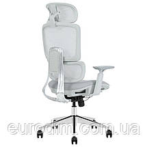 Крісло поворотне WALTER сіра тканина/алюміній, фото 5