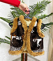 Гарна тепла дитяча жилетка з овечої вовни різні розміри