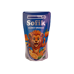 Напій соковий негазований Sofik "SUNNY ORANGE" зі смаком апельсину 200мл