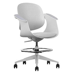 Крісло поворотне ARLEN сіре/сіра тканина/сірий каркас