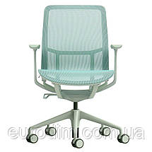 Крісло поворотне REGINA зелена сітка/зелений каркас, фото 2