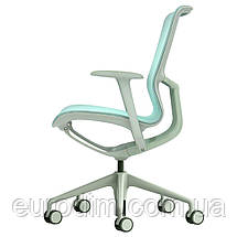 Крісло поворотне REGINA зелена сітка/зелений каркас, фото 4