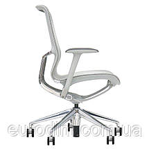 Крісло поворотне REGINA сіра сітка/алюміній, фото 5