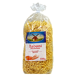 Локшина яєчна №2 Бабуні Преміум Babuni Premium 500g 12шт/ящ (Код: 00-00018208)