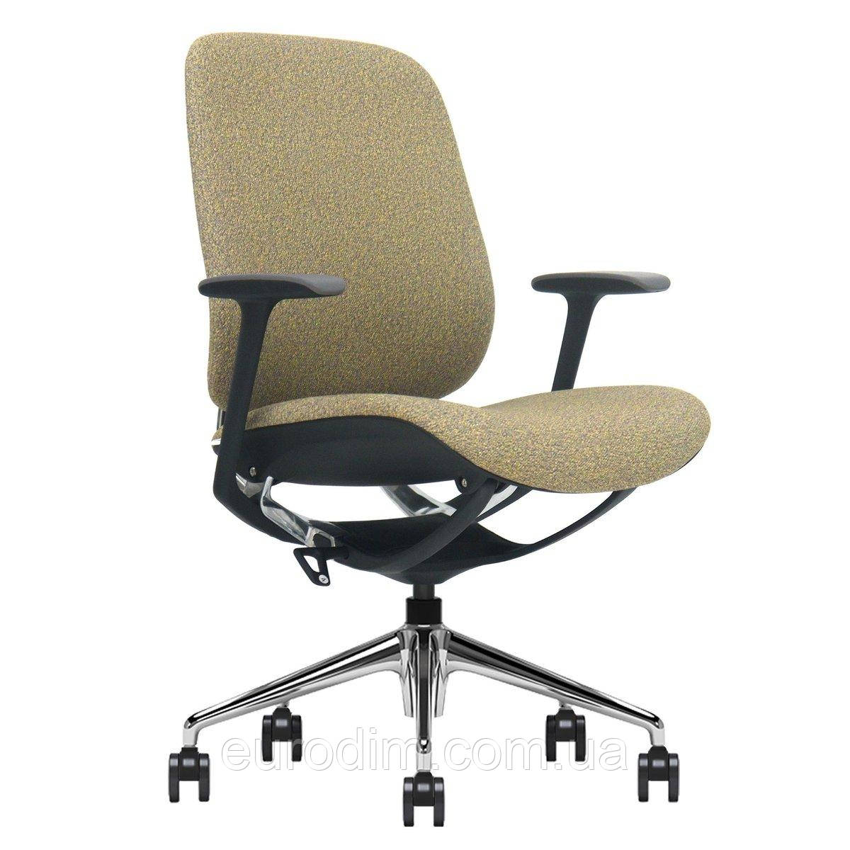 Крісло поворотне OSCAR хакі тканина/алюміній