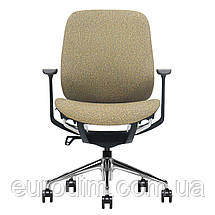 Крісло поворотне OSCAR хакі тканина/алюміній, фото 2