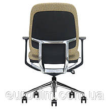 Крісло поворотне OSCAR хакі тканина/алюміній, фото 3