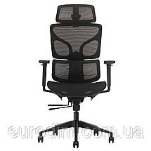 Крісло поворотне MARKUS чорна сітка/чорний каркас, фото 3